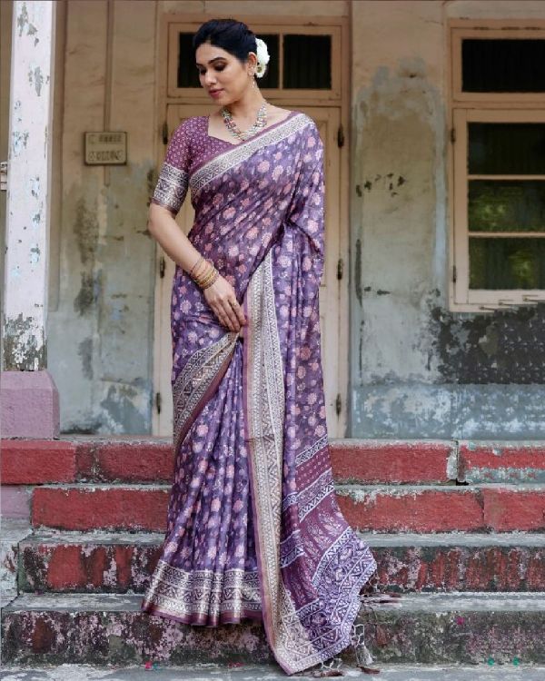 Picture of Admirable Silk Dark Magenta Saree