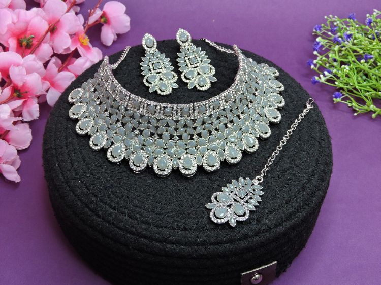 Picture of Ideal Alloy Grey Necklace