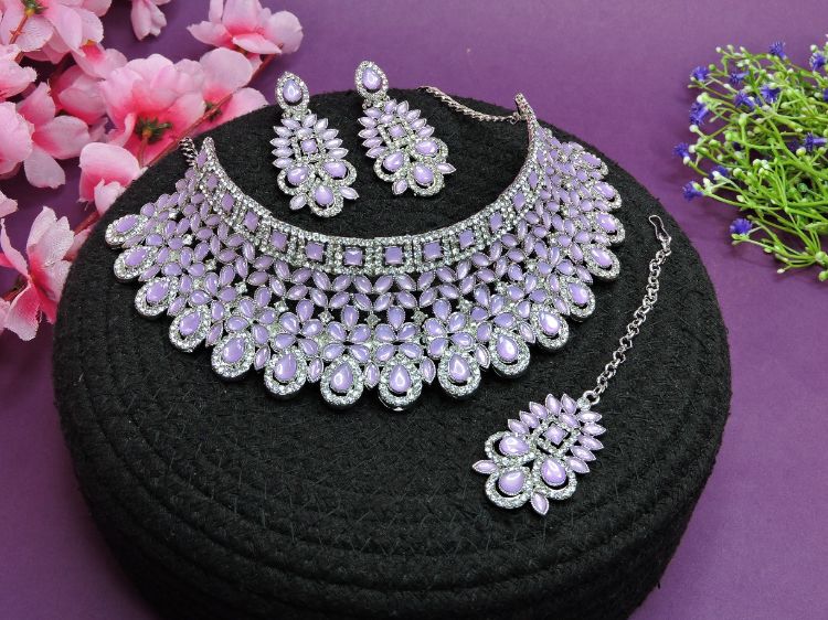 Picture of Beauteous Alloy Purple Necklace