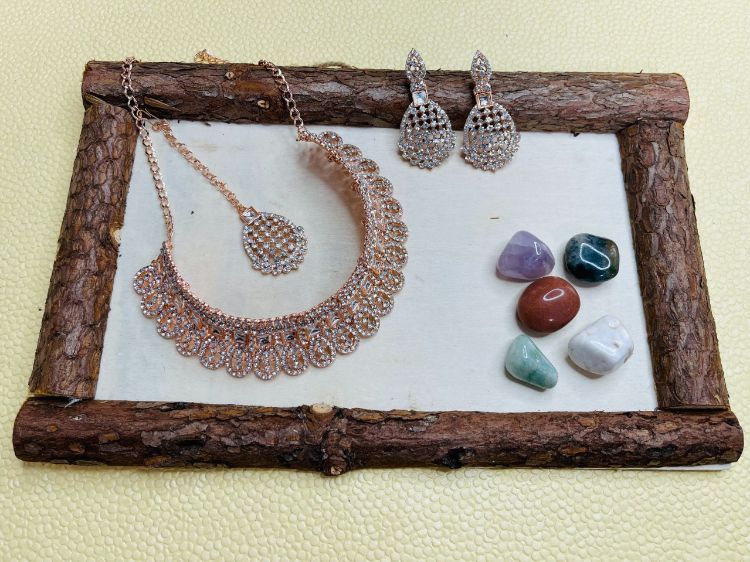 Picture of Alluring Designer American Diamond Necklace