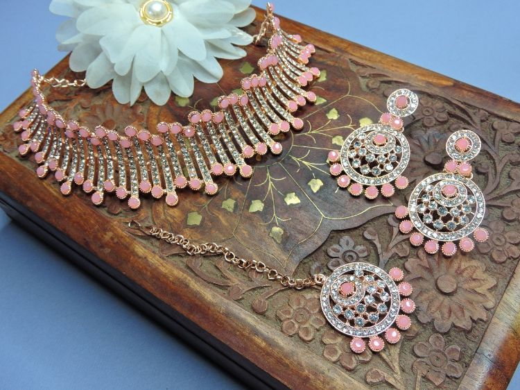 Picture of Bewitching Designer American Diamond Necklace