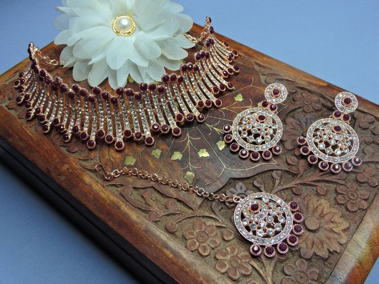 Picture of Ideal Designer American Diamond Necklace