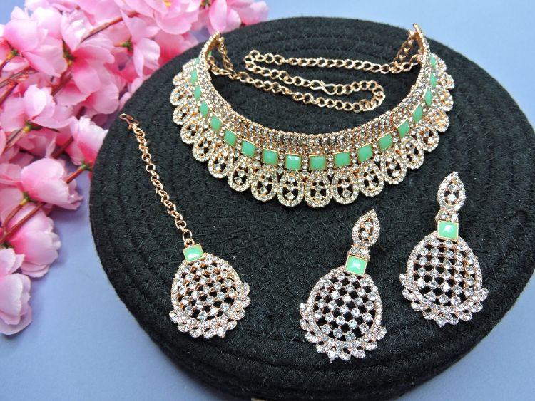 Picture of Excellent Designer American Diamond Necklace