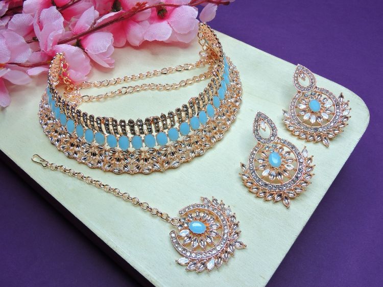 Picture of Excellent Designer American Diamond Necklace