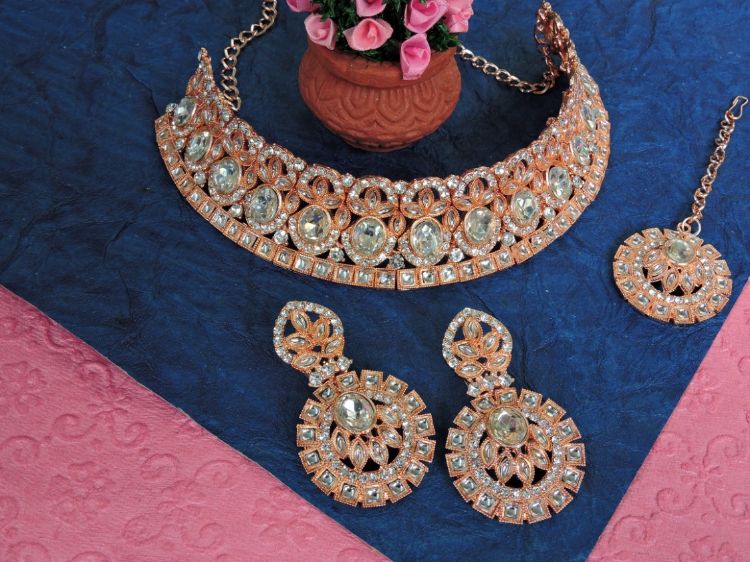 Picture of Bewitching Designer American Diamond Necklace