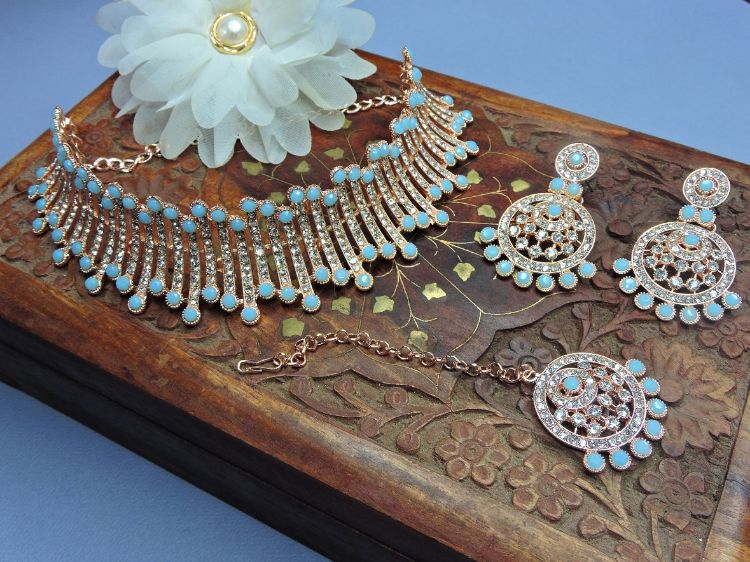 Picture of Graceful Designer American Diamond Necklace