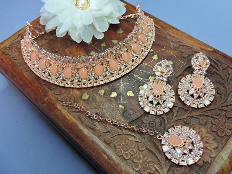 Picture of Nice Designer American Diamond Necklace