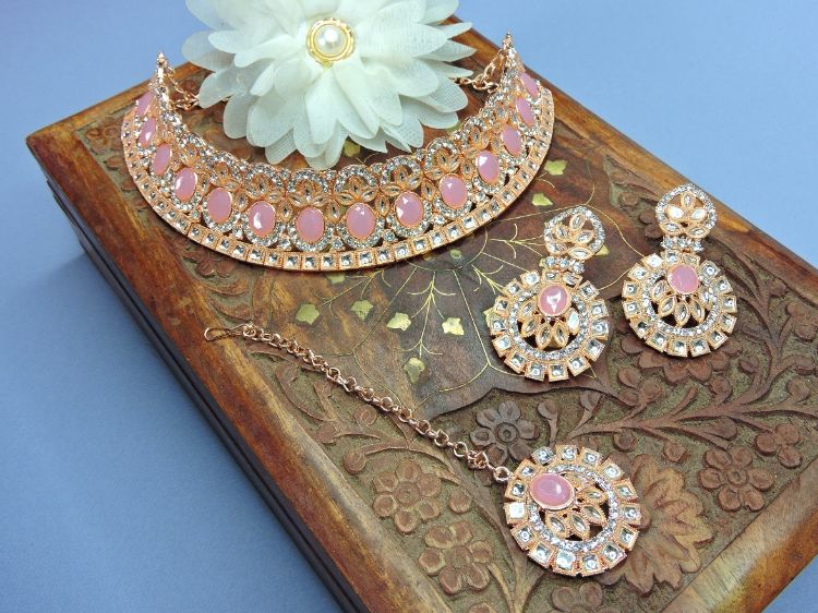 Picture of Alluring Designer American Diamond Necklace