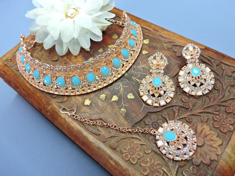 Picture of Beautiful Designer American Diamond Necklace