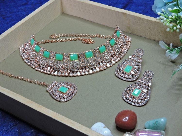 Picture of Sightly Designer American Diamond Necklace