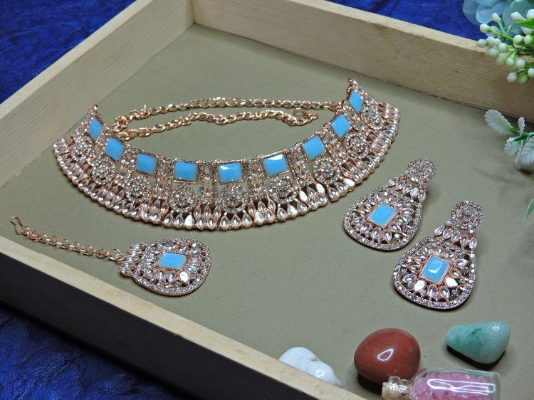 Picture of Comely Designer American Diamond Necklace