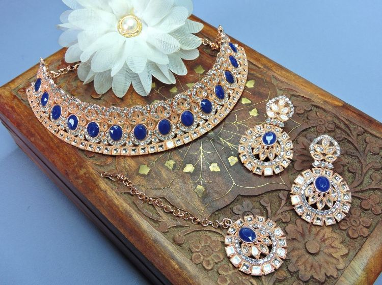 Picture of Graceful Designer American Diamond Necklace