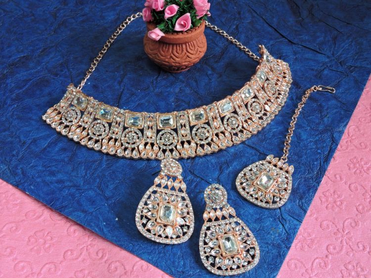 Picture of Excellent Designer American Diamond Necklace