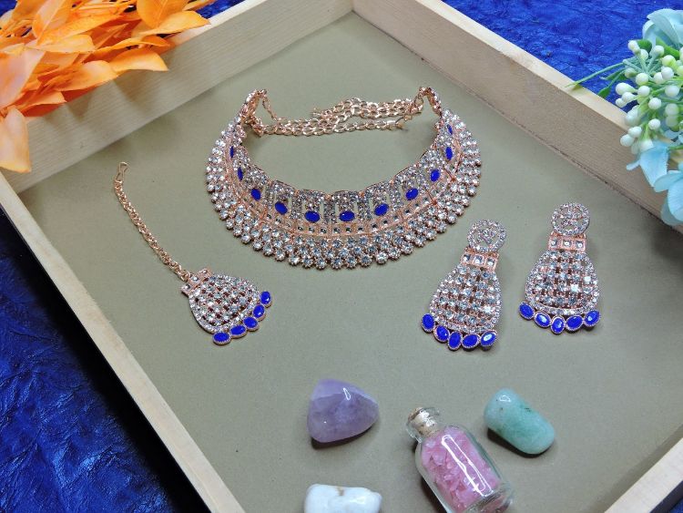 Picture of Resplendent Designer American Diamond Necklace