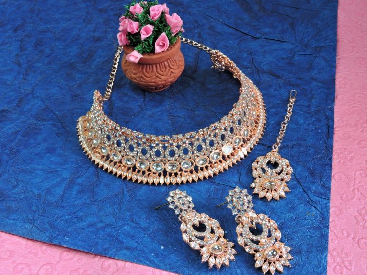 Picture of Pleasing Designer American Diamond Necklace