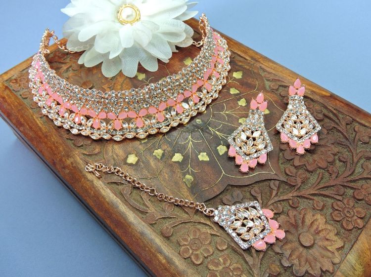 Picture of Exquisite Designer American Diamond Necklace