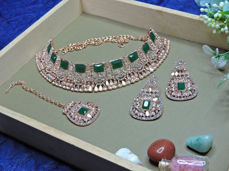 Picture of Beauteous Designer American Diamond Necklace