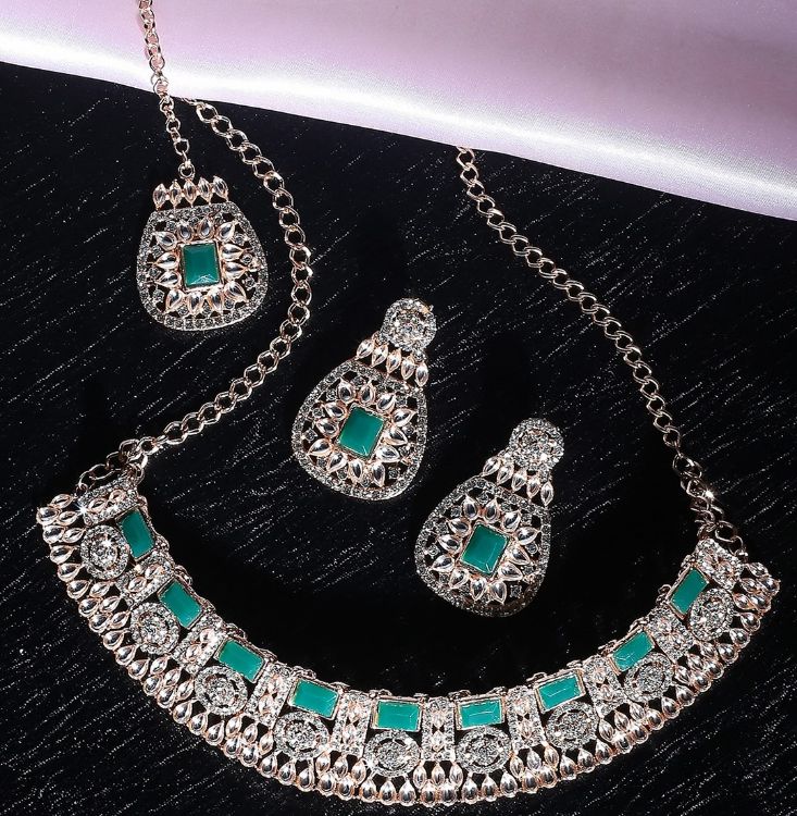 Picture of Beauteous Designer American Diamond Necklace