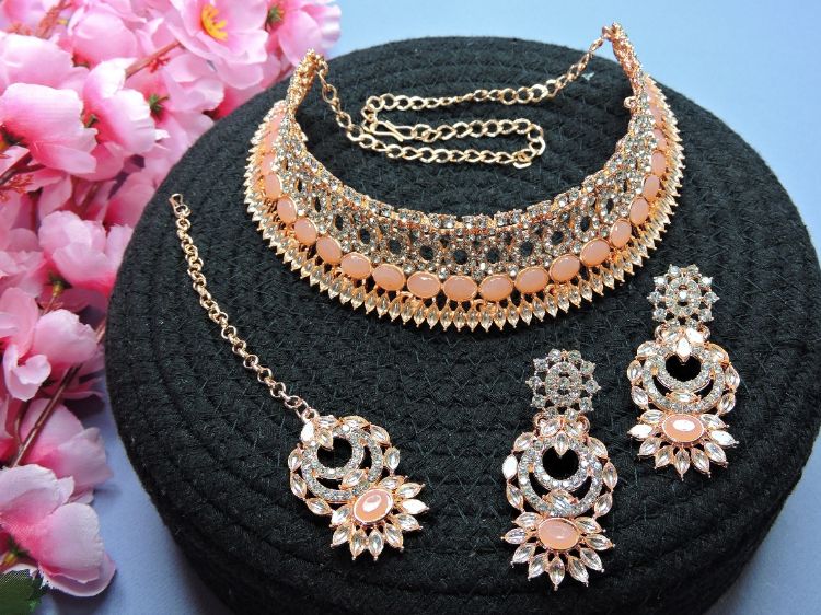 Picture of Sublime Designer American Diamond Necklace