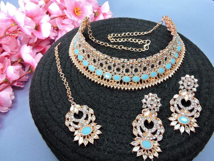 Picture of Excellent Designer American Diamond Necklace