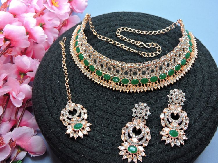 Picture of Delightful Designer American Diamond Necklace