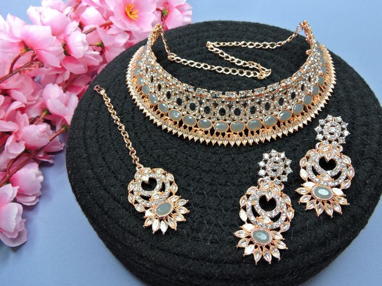 Picture of Nice Designer American Diamond Necklace