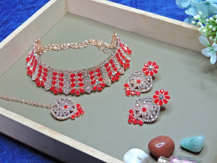 Picture of Taking Designer American Diamond Necklace