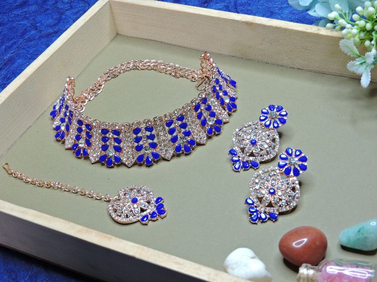 Picture of Enticing Designer American Diamond Necklace