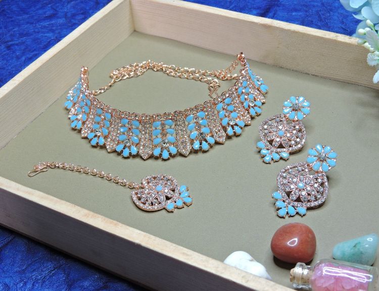 Picture of Beauteous Designer American Diamond Necklace