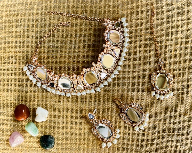 Picture of Charming Designer American Diamond Necklace