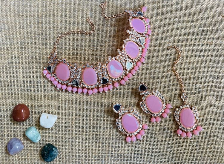 Picture of Comely Designer American Diamond Necklace