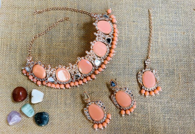 Picture of Superb Designer American Diamond Necklace