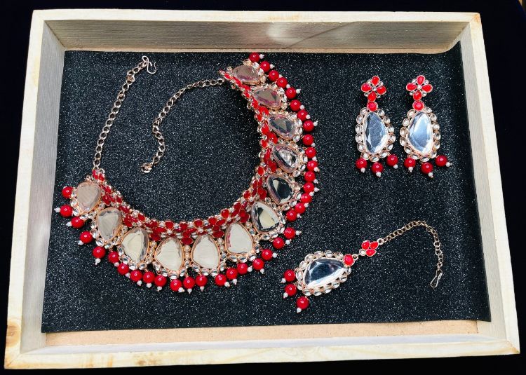 Picture of Superb Designer American Diamond Necklace