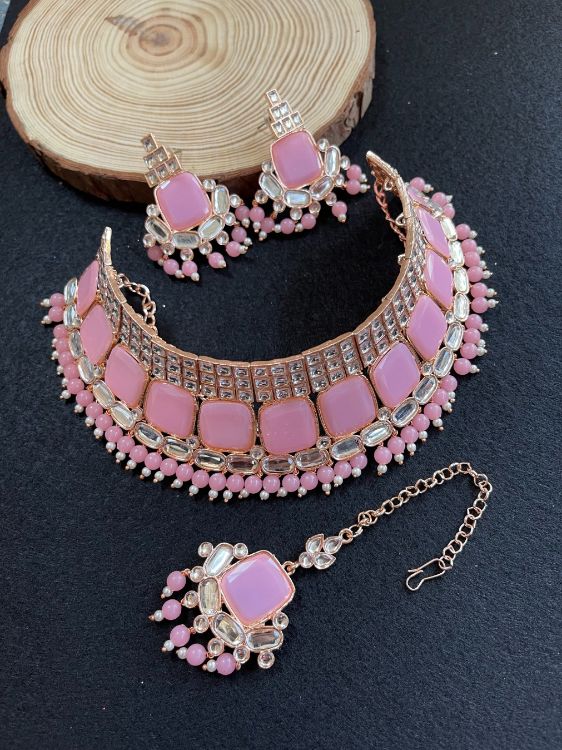 Picture of Delightful Designer American Diamond Necklace