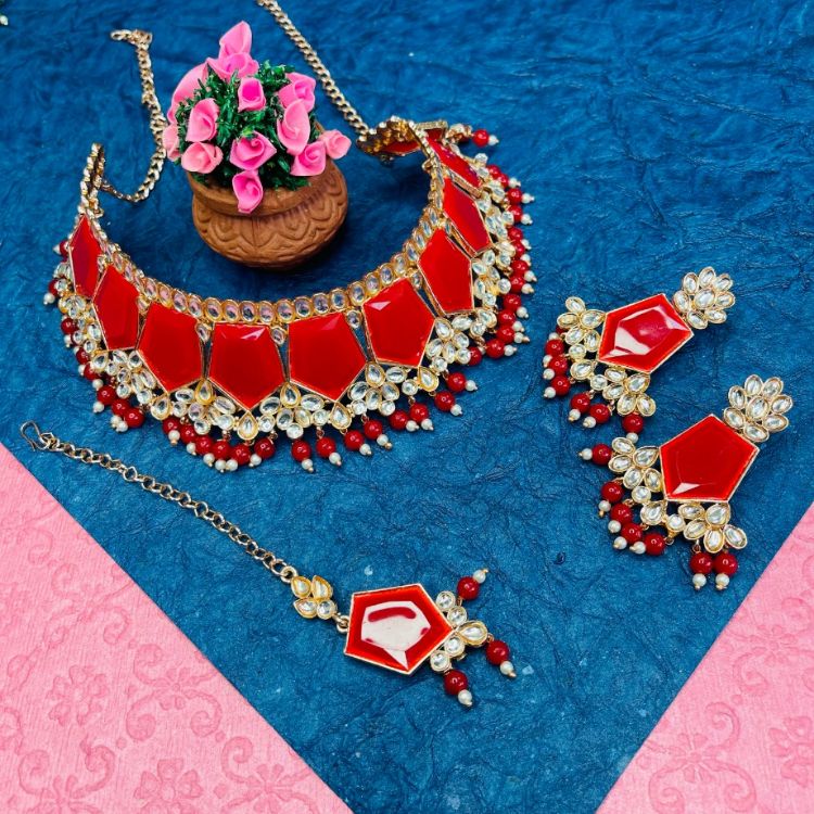 Picture of Sightly Designer American Diamond Necklace