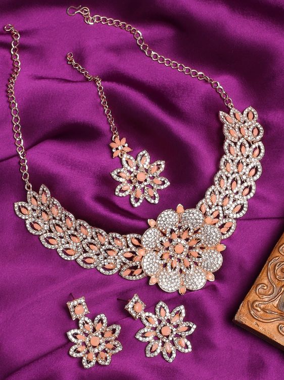 Picture of Wonderful Designer American Diamond Necklace