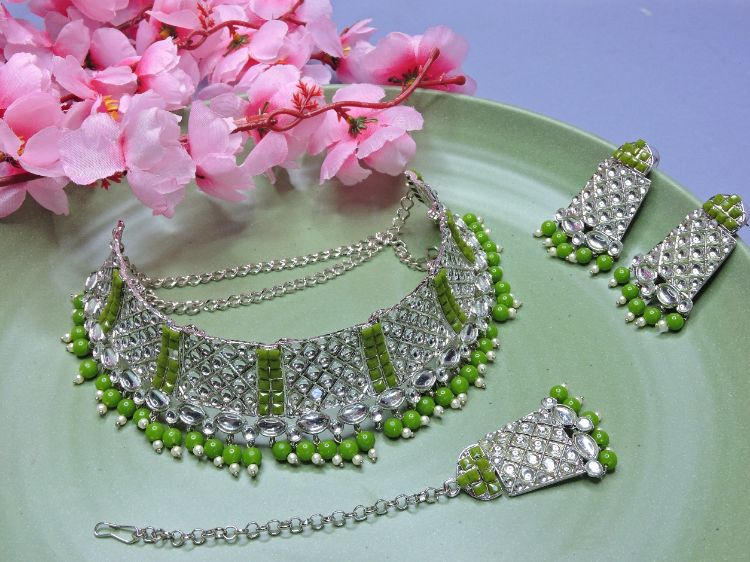 Picture of Charming Designer American Diamond Necklace