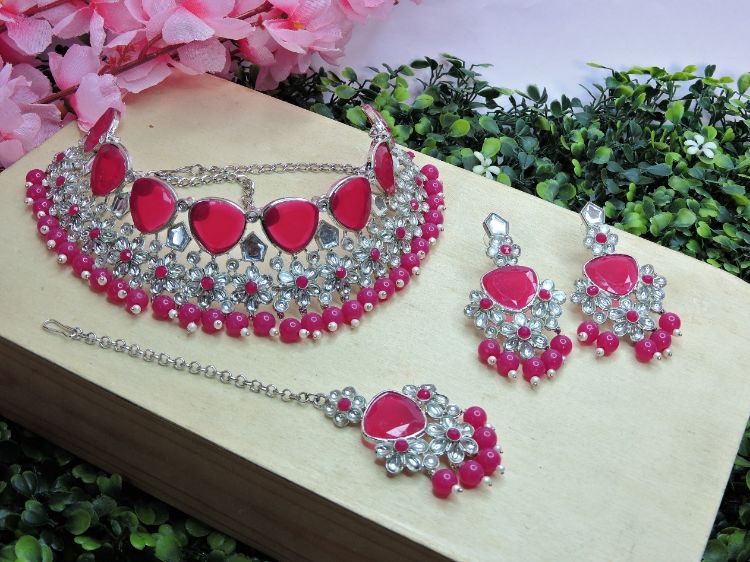 Picture of Resplendent Designer American Diamond Necklace