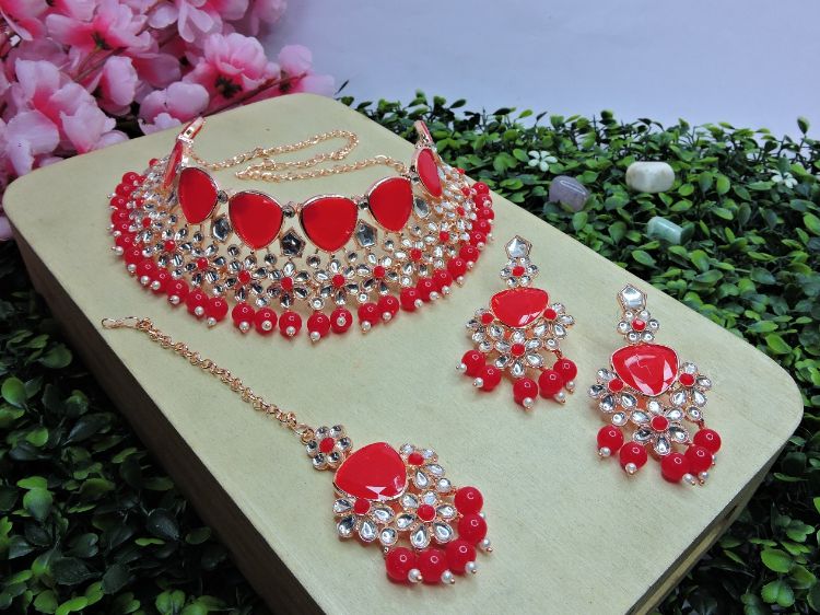 Picture of Statuesque Designer American Diamond Necklace