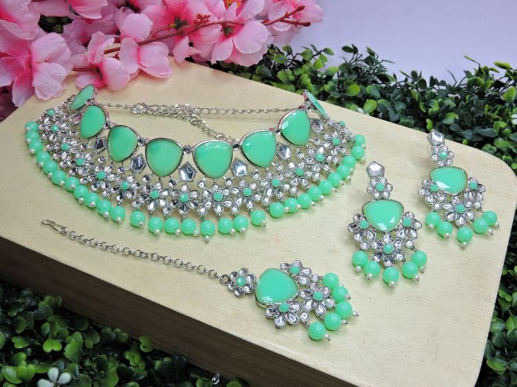 Picture of Delightful Designer American Diamond Necklace