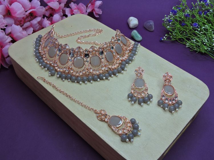 Picture of Charming Designer American Diamond Necklace