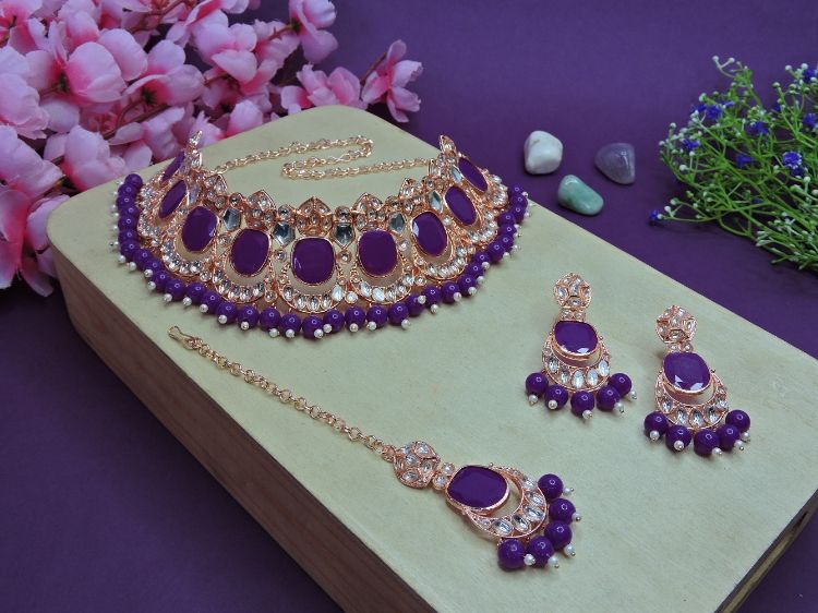 Picture of Magnificent Designer American Diamond Necklace