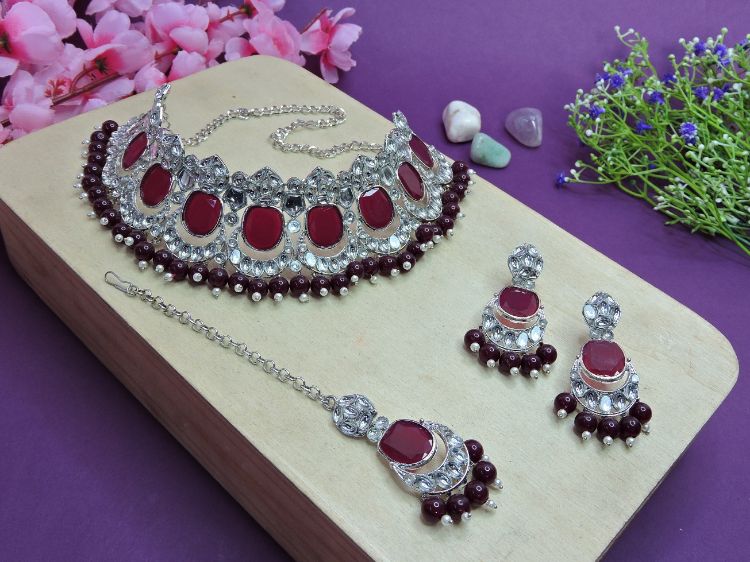 Picture of Comely Designer American Diamond Necklace