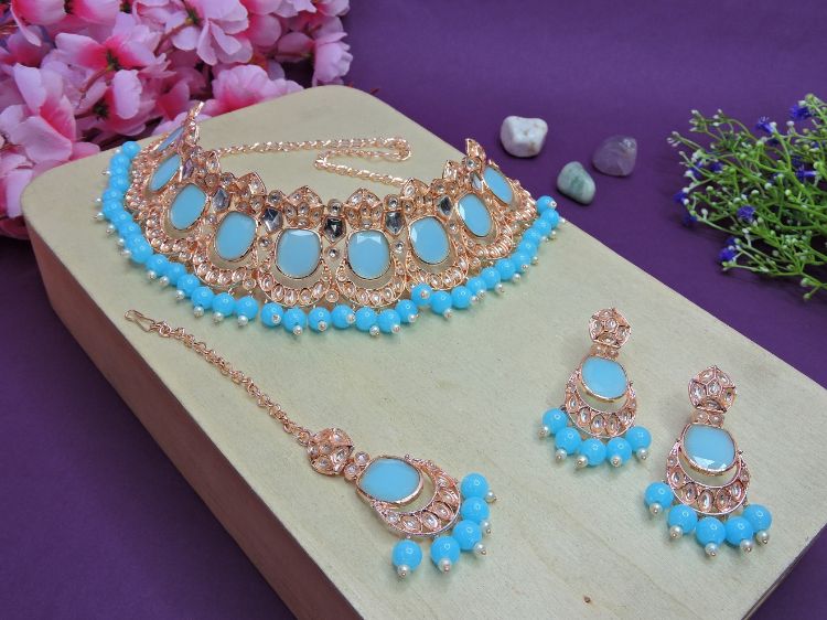 Picture of Lovely Designer American Diamond Necklace