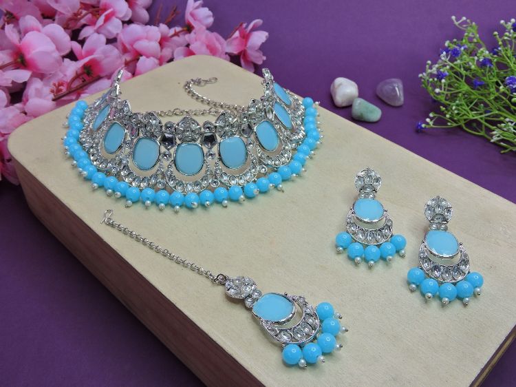 Picture of Exquisite Designer American Diamond Necklace