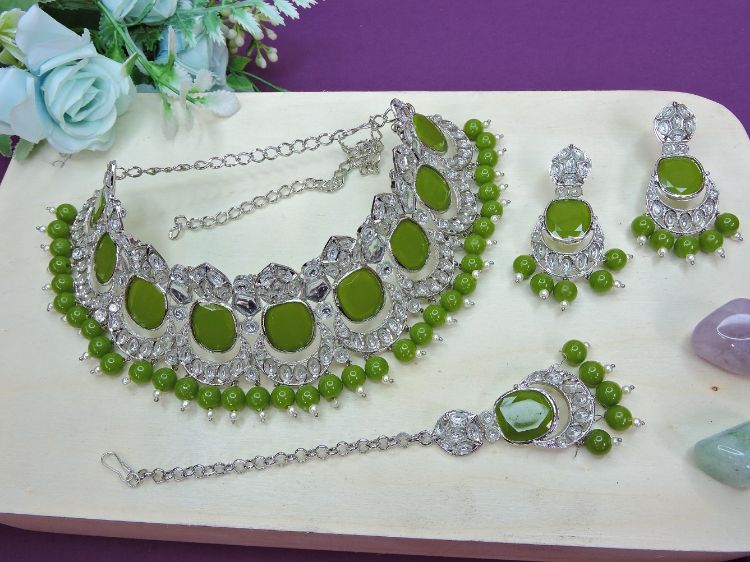 Picture of Ravishing Designer American Diamond Necklace