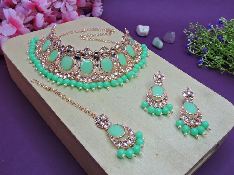 Picture of Exquisite Designer American Diamond Necklace