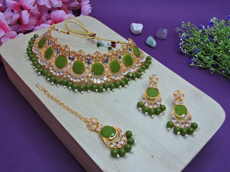 Picture of Statuesque Designer American Diamond Necklace