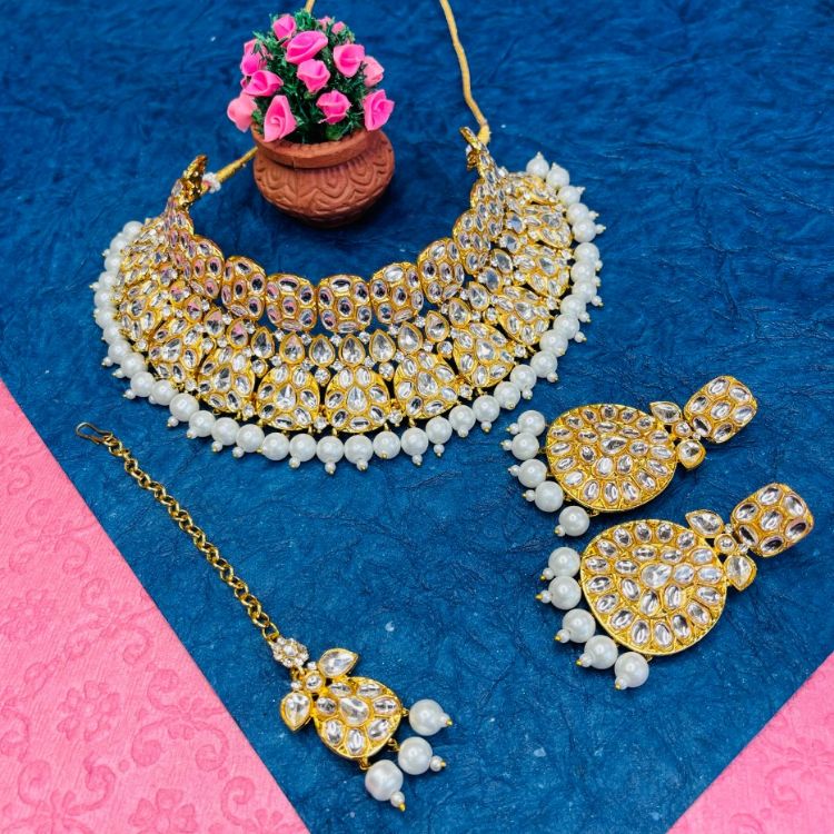 Picture of Delightful Designer American Diamond Necklace