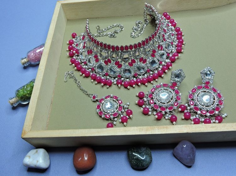 Picture of Nice Designer American Diamond Necklace